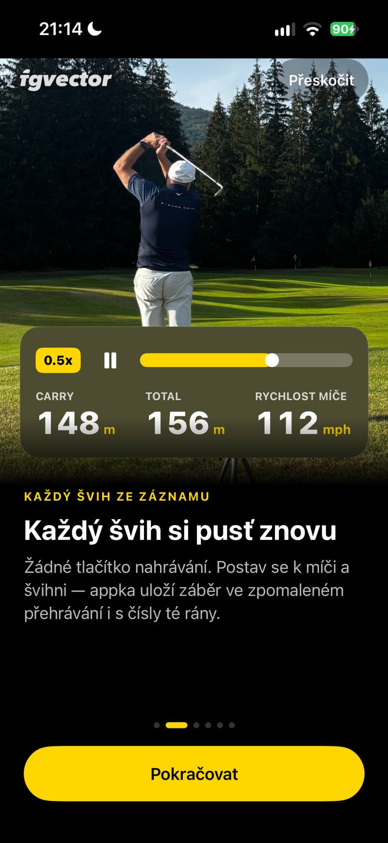 Každý švih si pusťte znovu