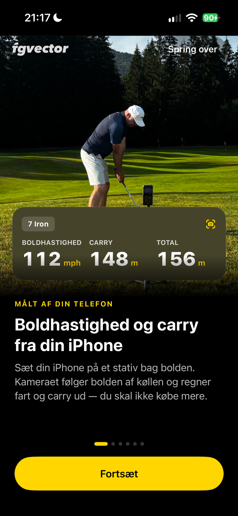 Boldhastighed og carry fra din iPhone