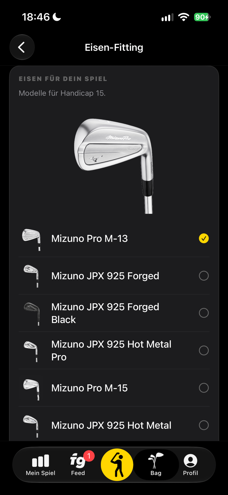 Eisen-Fitting: Mizuno-Eisenmodelle für dein Handicap