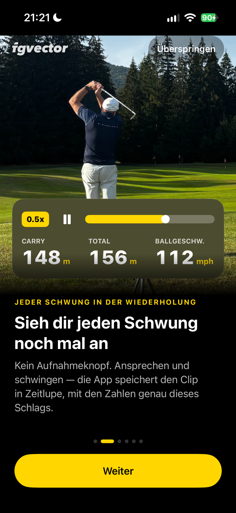 Sieh dir jeden Schwung noch mal an
