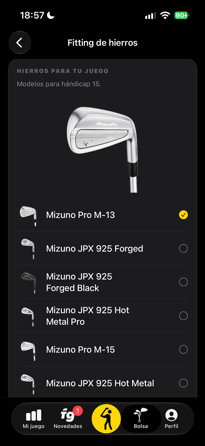 Fitting de hierros: modelos de hierros Mizuno para tu hándicap