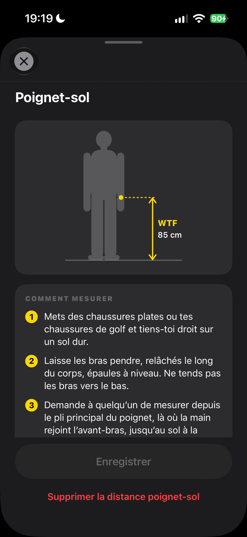 Poignet-sol : comment mesurer cette distance, étape par étape