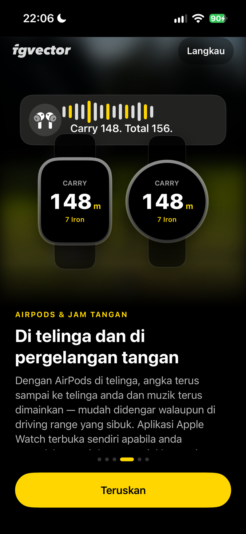 Di telinga dan di pergelangan tangan