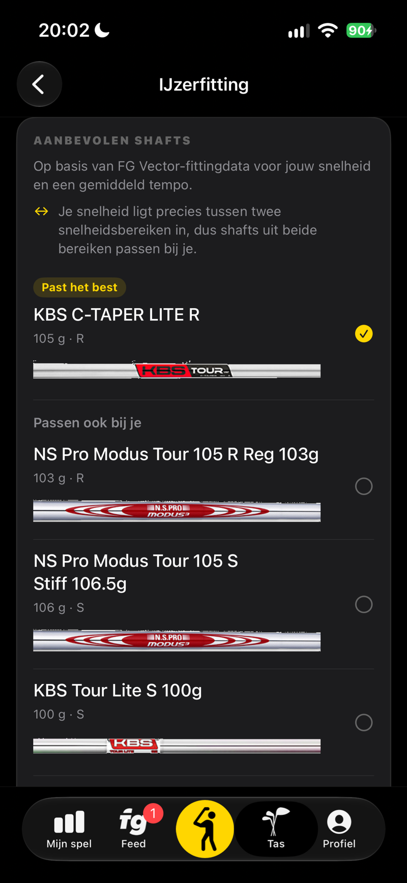 IJzerfitting: de best passende shaft en andere shafts voor jouw snelheid en tempo