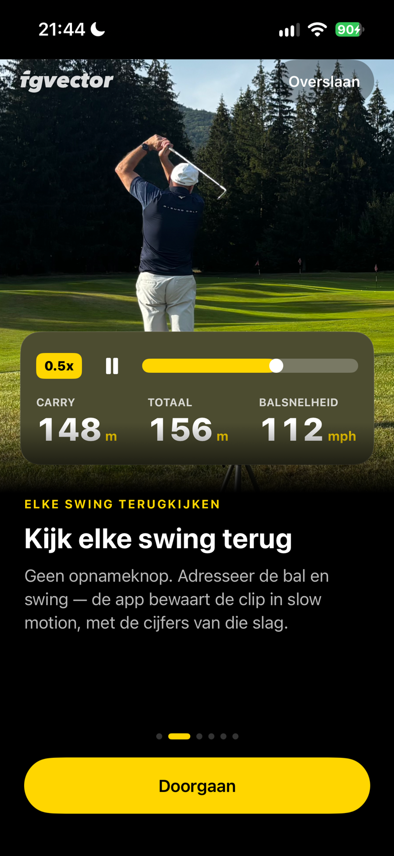 Kijk elke swing terug