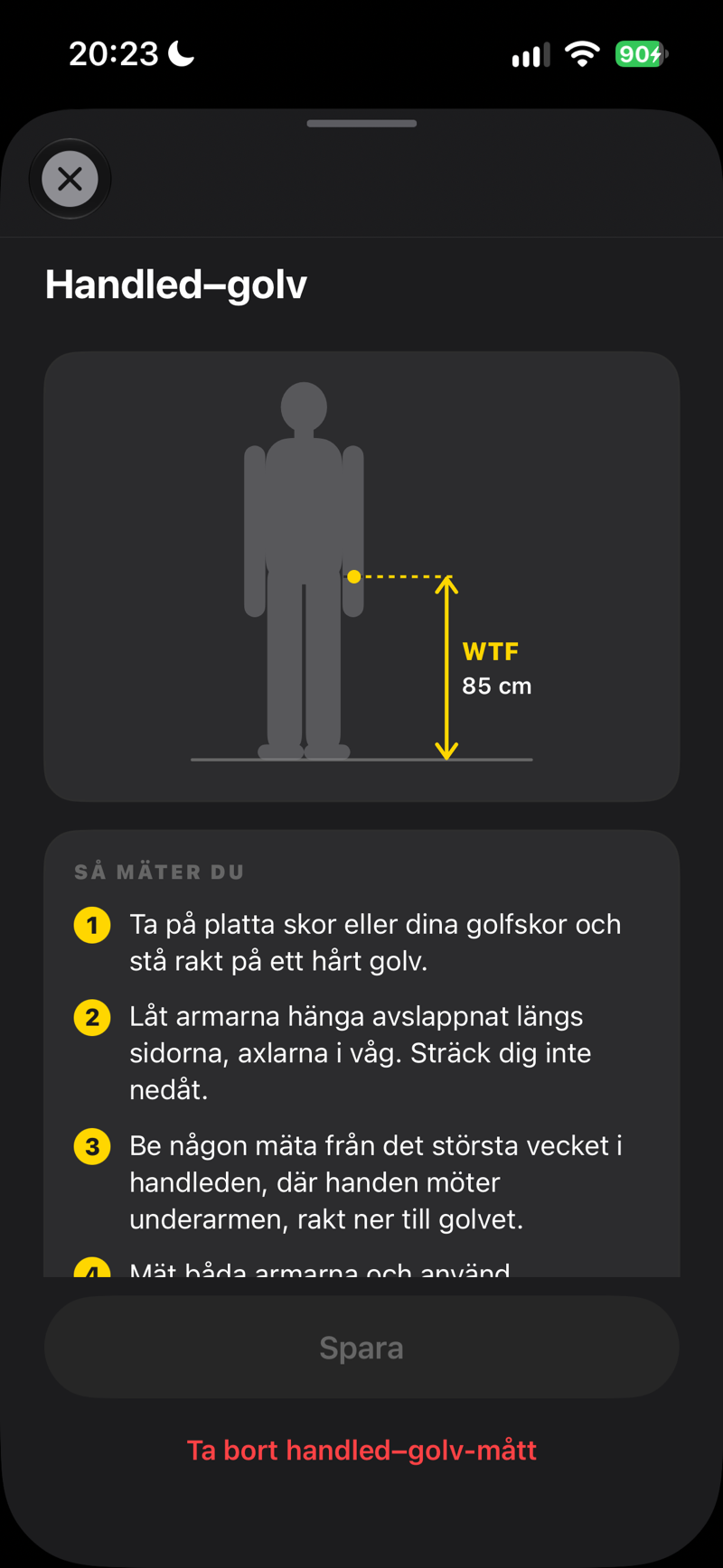 Handled–golv: så mäter du, steg för steg