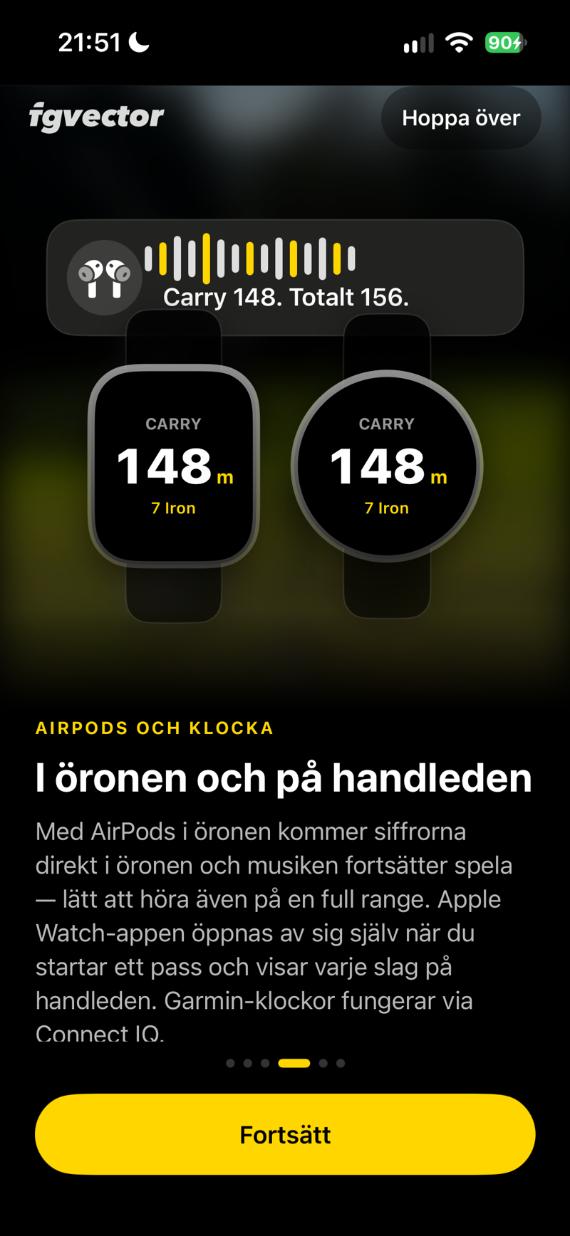 I öronen och på handleden